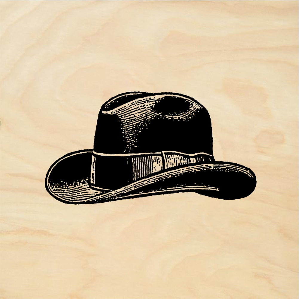 StampaFe Classic dress hat - Rubber Stamp 1.5 x 1
