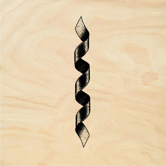 StampaFe Spiral ribbon - Rubber Stamp 1.25 x 1.25