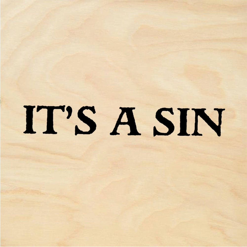 StampaFe IT'S A SIN - Rubber Stamp 1.5 x 0.5