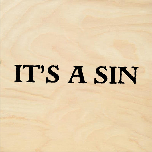 StampaFe IT'S A SIN - Rubber Stamp 1.5 x 0.5