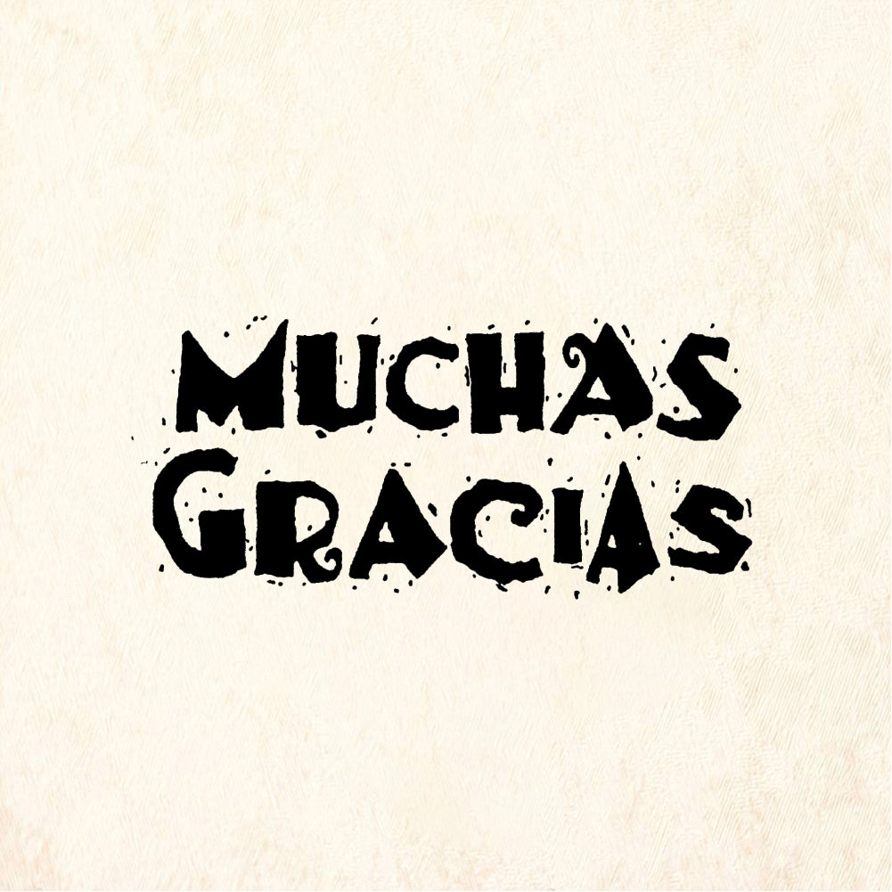 StampaFe MUCHAS GRACIAS - Rubber Stamp 3 x 0.75