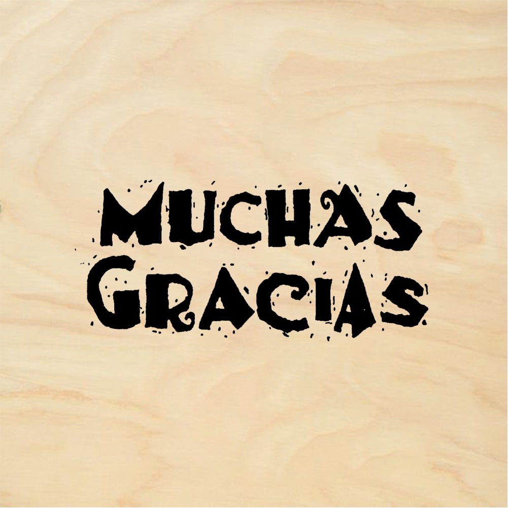 StampaFe MUCHAS GRACIAS - Rubber Stamp 3 x 0.75