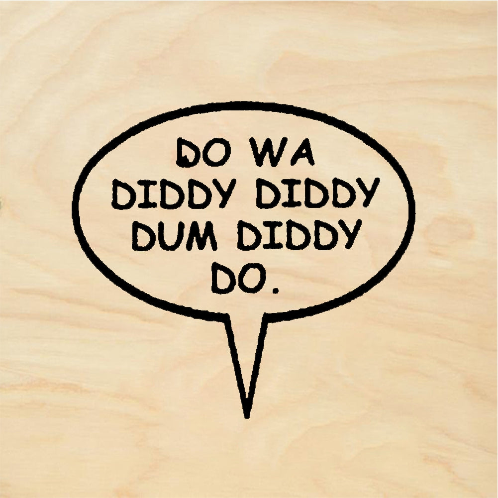 StampaFe DO YA GIDDY DIDDY Giddy Diddy - Rubber Stamp 2 x 0.75