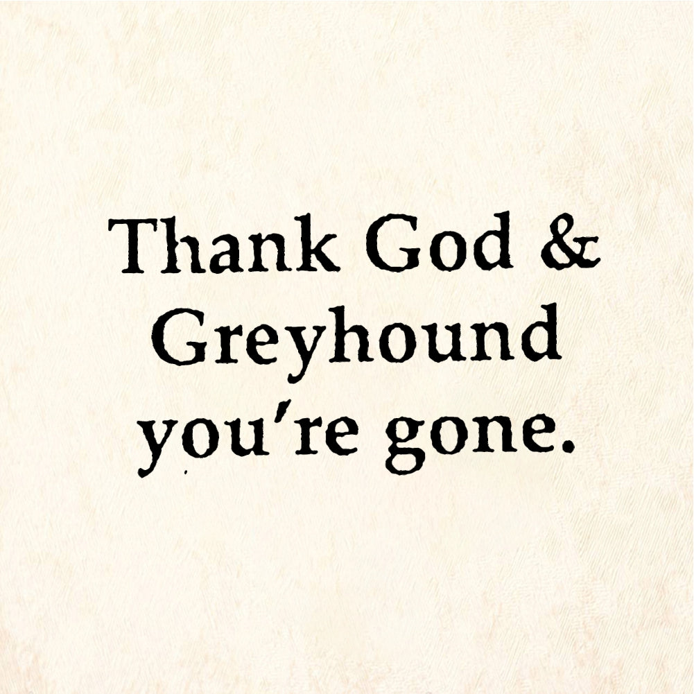 StampaFe Thank God & Greyhound God Greyhound - Rubber Stamp 2 x 1