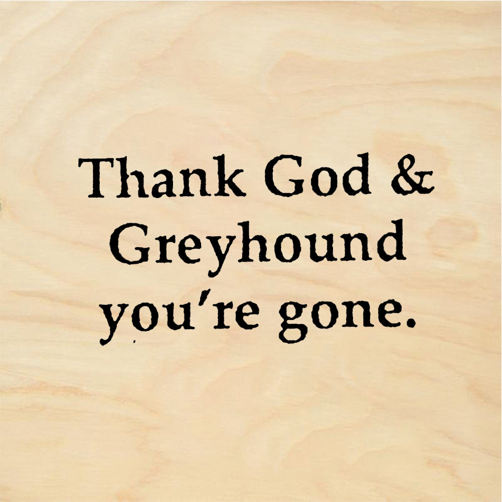 StampaFe Thank God & Greyhound God Greyhound - Rubber Stamp 2 x 1