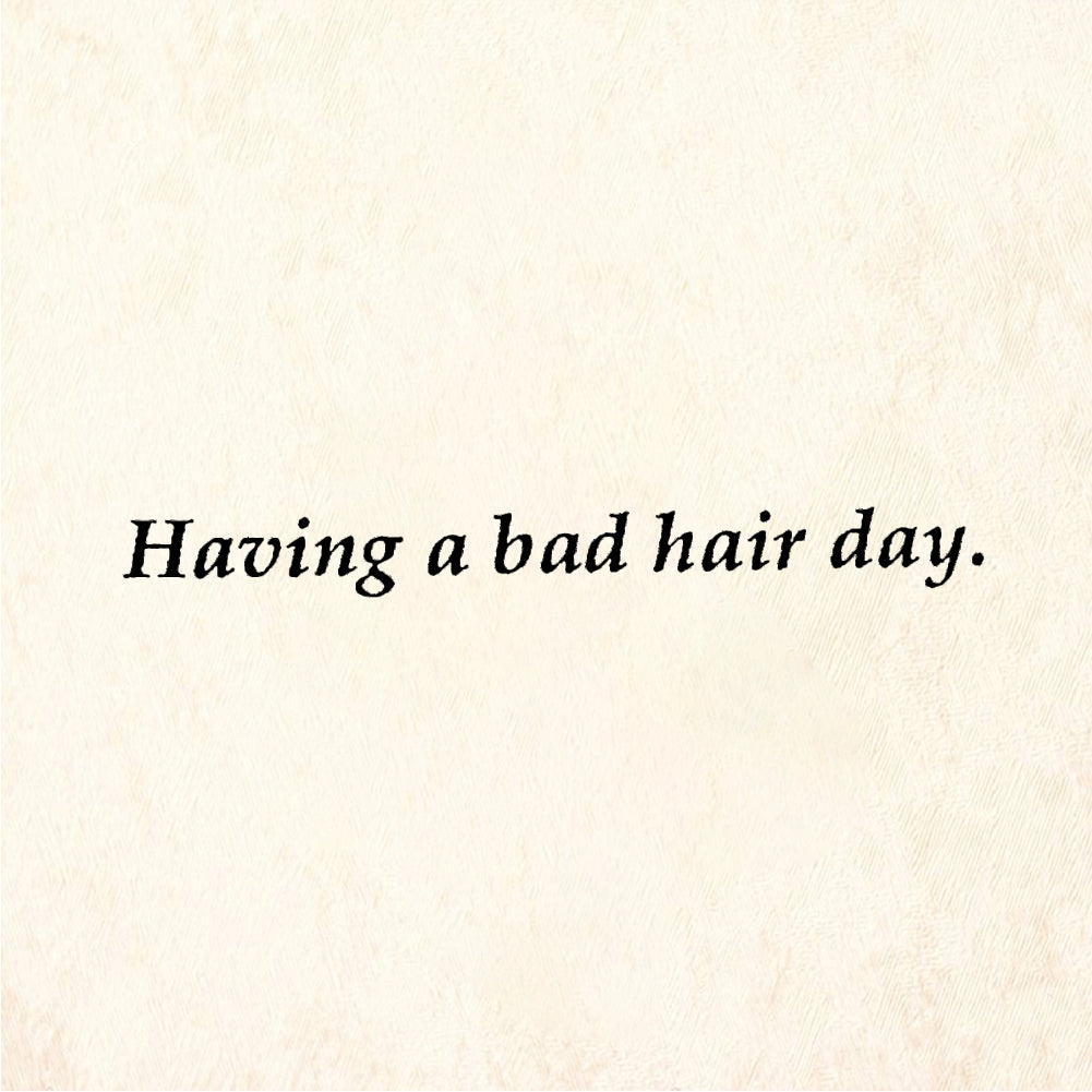 StampaFe Having a bad hair day Bad Hair Day - Rubber Stamp 2 x 0.5