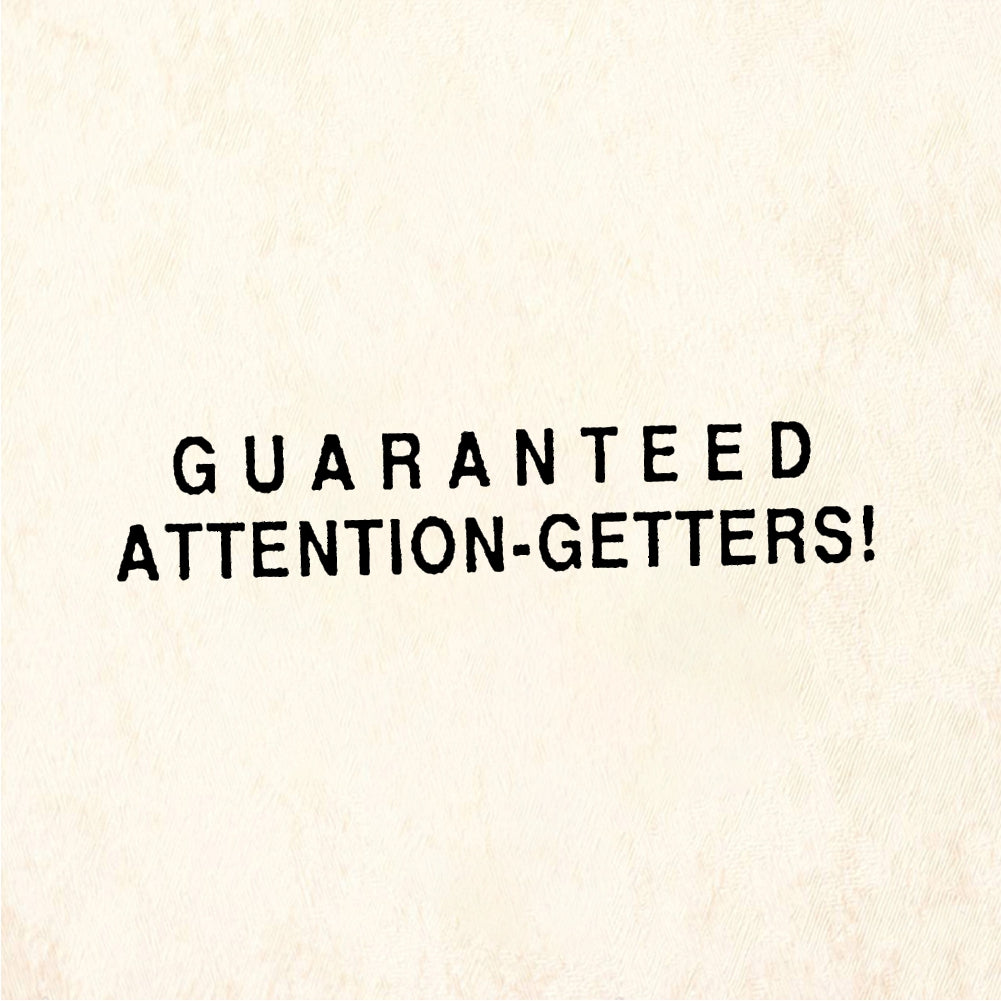 StampaFe GUARANTEED ATTENTION-GETTERS! Attention - Rubber Stamp 1.75 x 0.5
