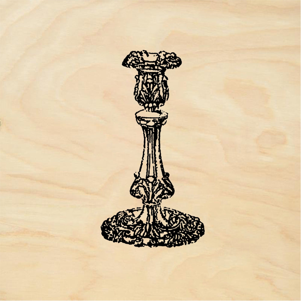 StampaFe Candlestick - Rubber Stamp 1 x 1.5