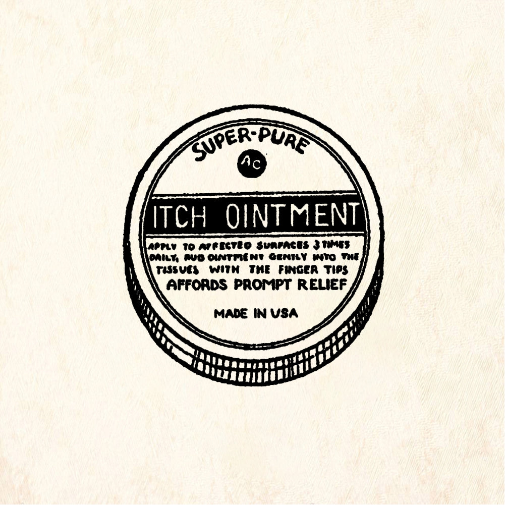 StampaFe Itch ointment - Rubber Stamp 1 x 0.75