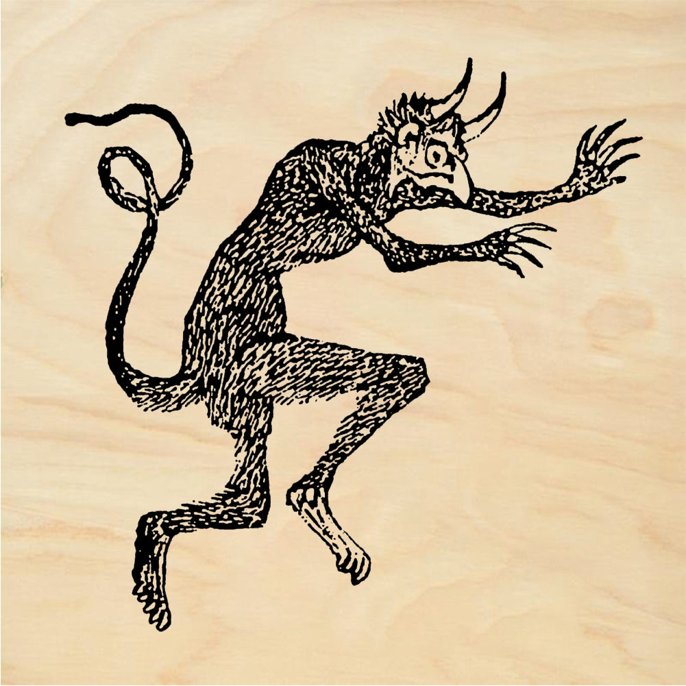 StampaFe Demon Devil - Rubber Stamp 1.25 x 1.5