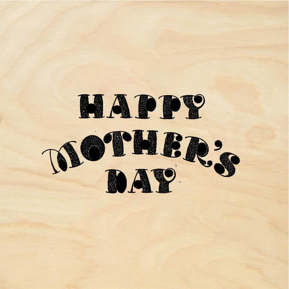 StampaFe HAPPY MOTHER'S DAY Happy Mothers Day - Rubber Stamp 3 x 1