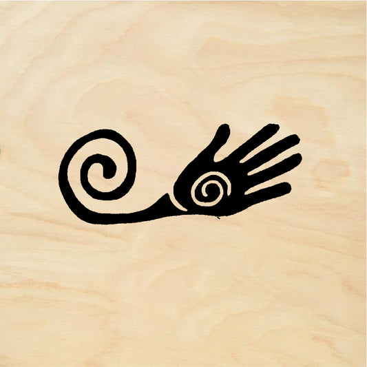 StampaFe Hand with tail - Rubber Stamp 1.5 x 1.25
