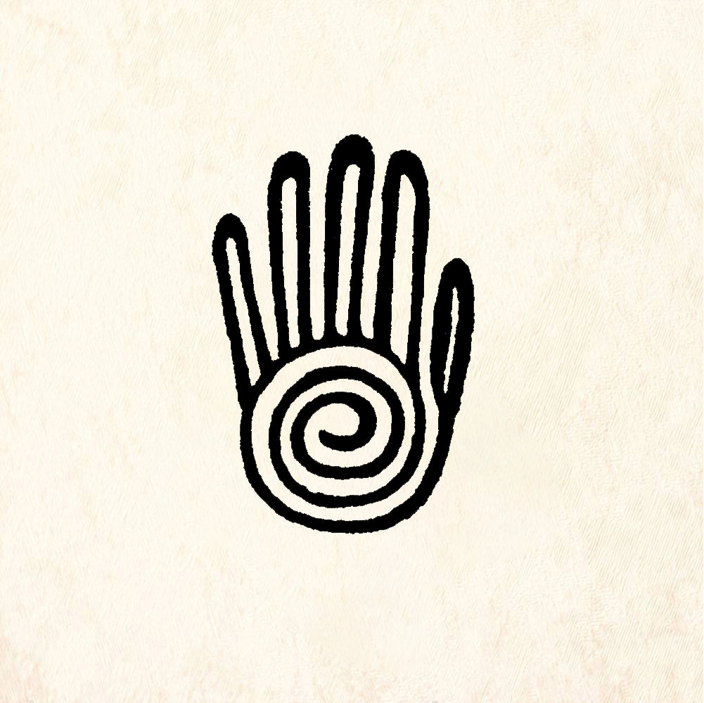 StampaFe Mexican hand, right Mexican Hand Right - Rubber Stamp 1.25 x 1.5