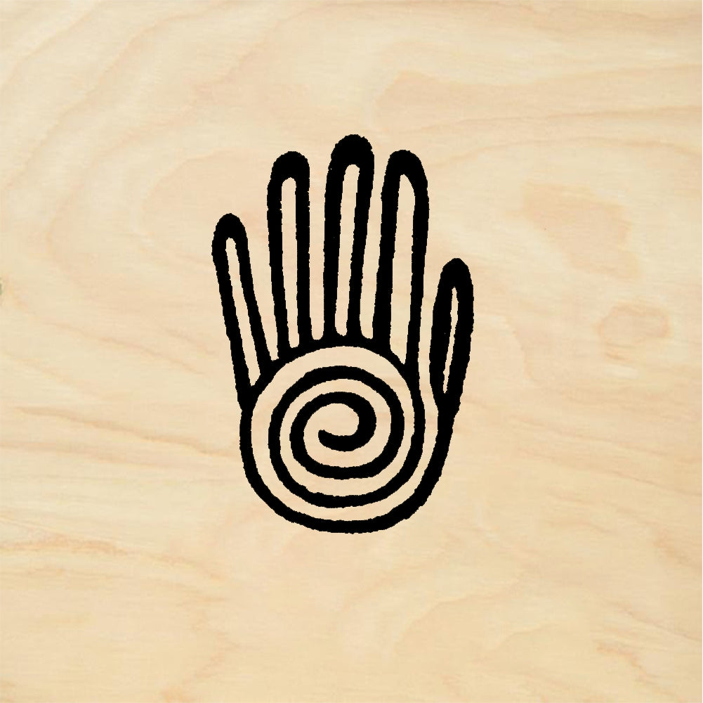 StampaFe Mexican hand, right Mexican Hand Right - Rubber Stamp 1.25 x 1.5