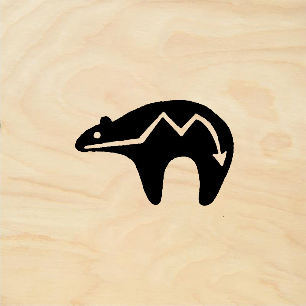 StampaFe Baby bear fetish, left Baby Bear Fetish Left - Rubber Stamp 0.5 x 0.5