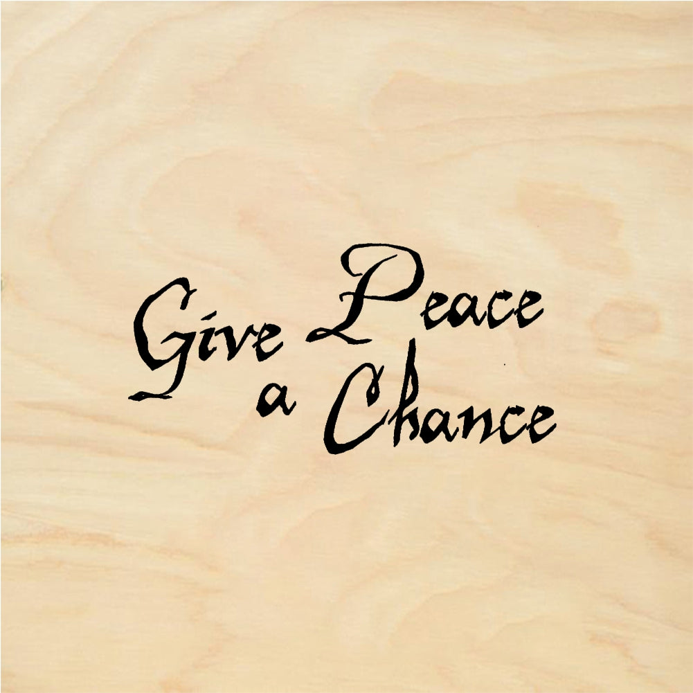 StampaFe Give Peace a Chance - Rubber Stamp 2.5 x 1