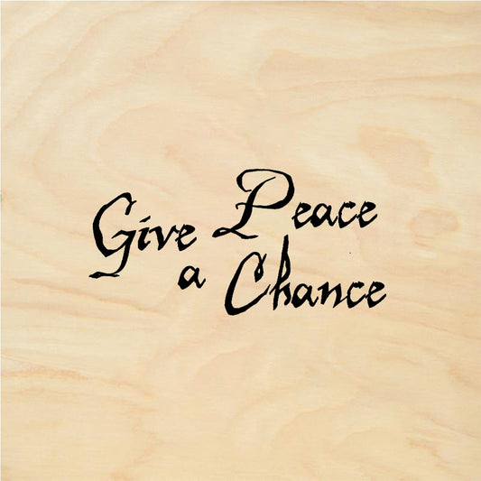 StampaFe Give Peace a Chance - Rubber Stamp 2.5 x 1