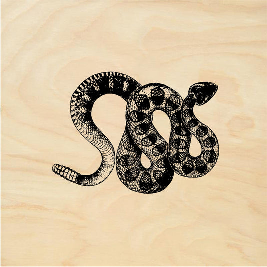 StampaFe Rattlesnake - Rubber Stamp 2.25 x 1.5