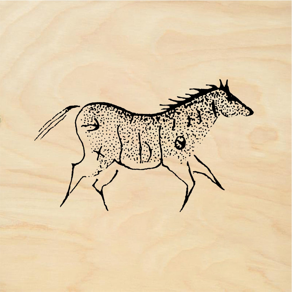 StampaFe Petroglyph horse - Rubber Stamp 1.25 x 1