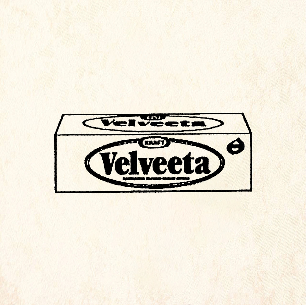 StampaFe Velveeta Cheese - Rubber Stamp 1.75 x 0.75