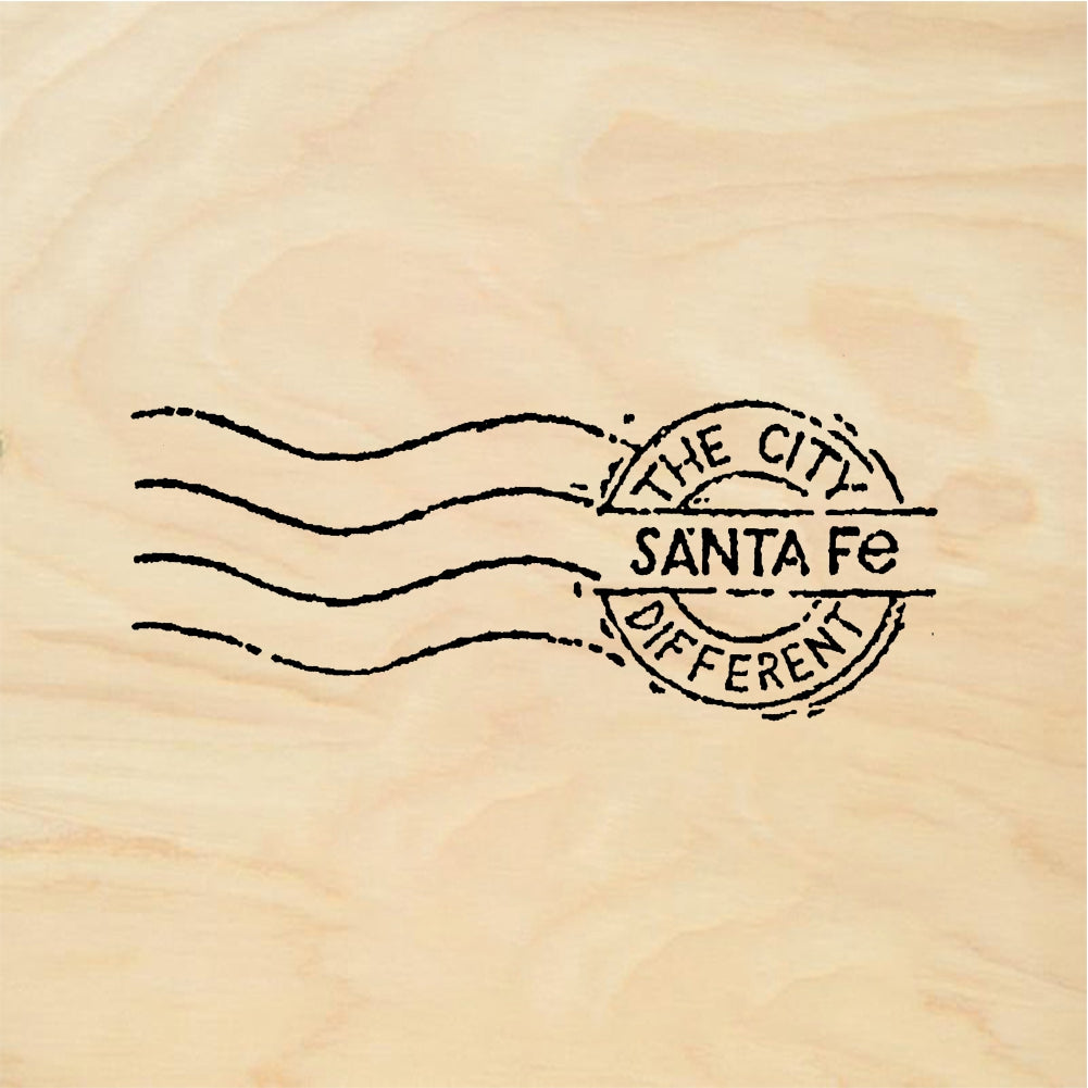 StampaFe The City Different, Santa Fe Small Postmark Rubber Art Stamp