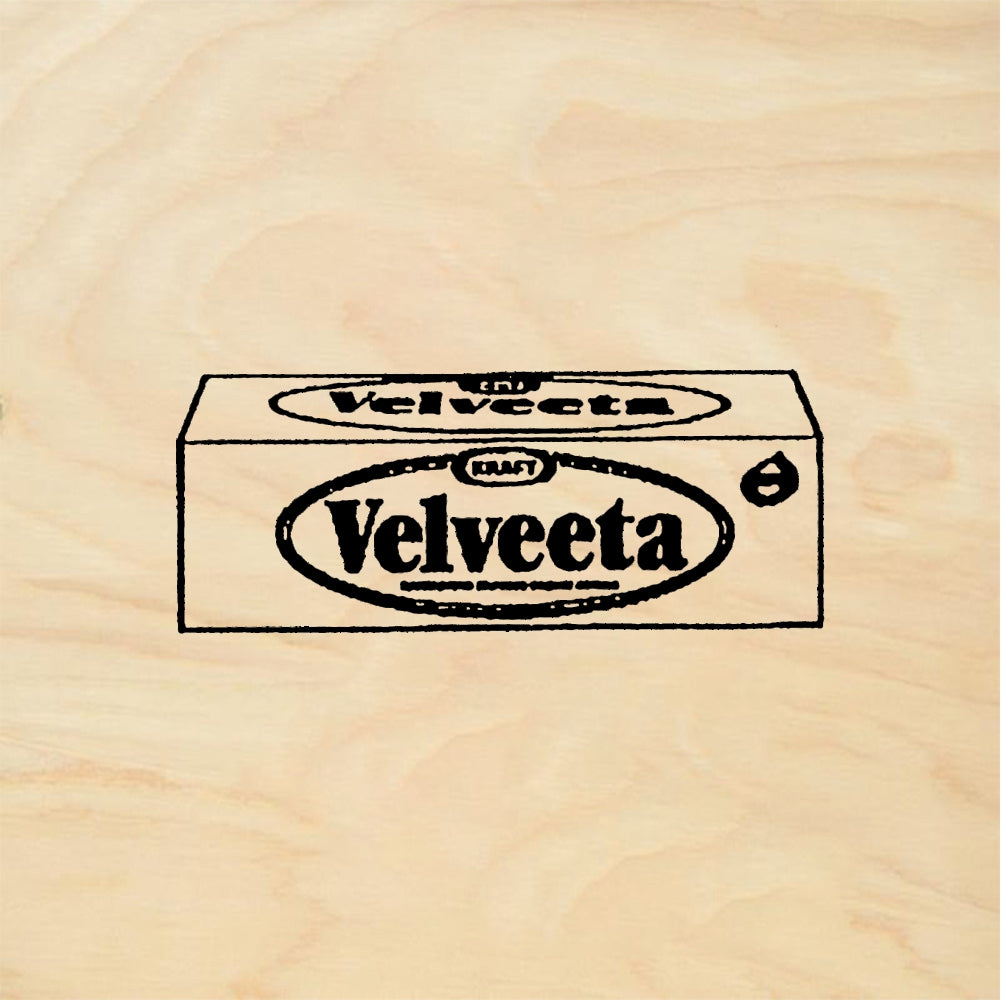 StampaFe Velveeta Cheese - Rubber Stamp 1.75 x 0.75