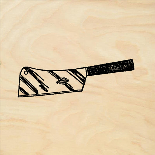 StampaFe Butcher knife - Rubber Stamp 1.75 x 0.75