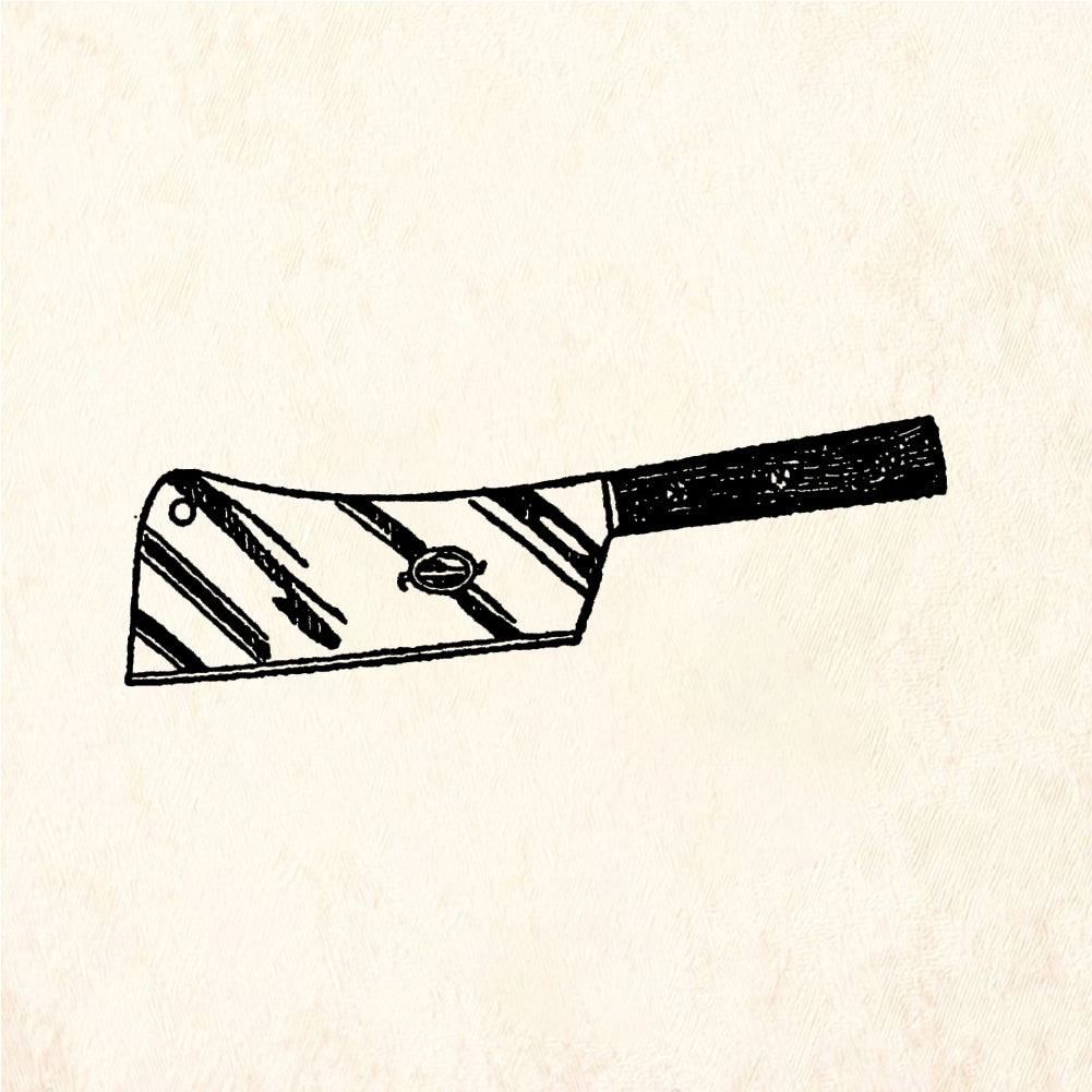 StampaFe Butcher knife - Rubber Stamp 1.75 x 0.75
