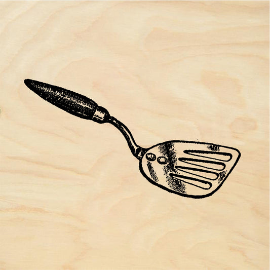 StampaFe Cake turner Spatula - Rubber Stamp 1.75 x 0.5