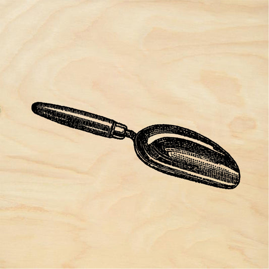 StampaFe Scoop Ladle - Rubber Stamp 1 x 0.75