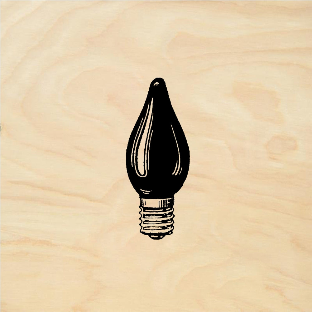 StampaFe Night light bulb - Rubber Stamp 0.75 x 1.5