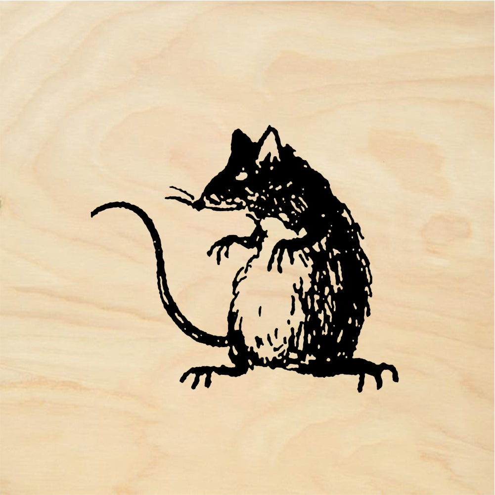 StampaFe Hank the rat - Rubber Stamp 2 x 1