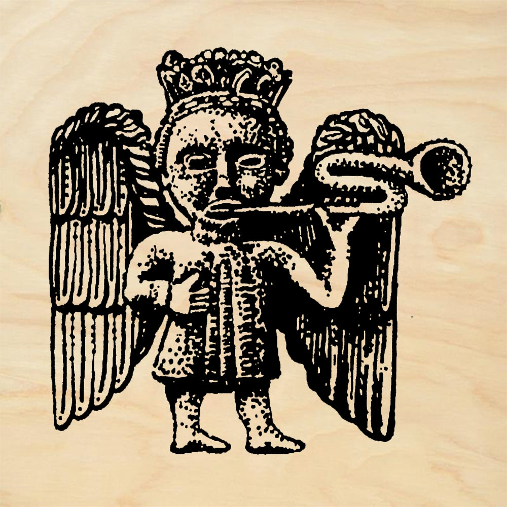 StampaFe Tooting Angel Cherub Trumpet Rubber Art Stamp