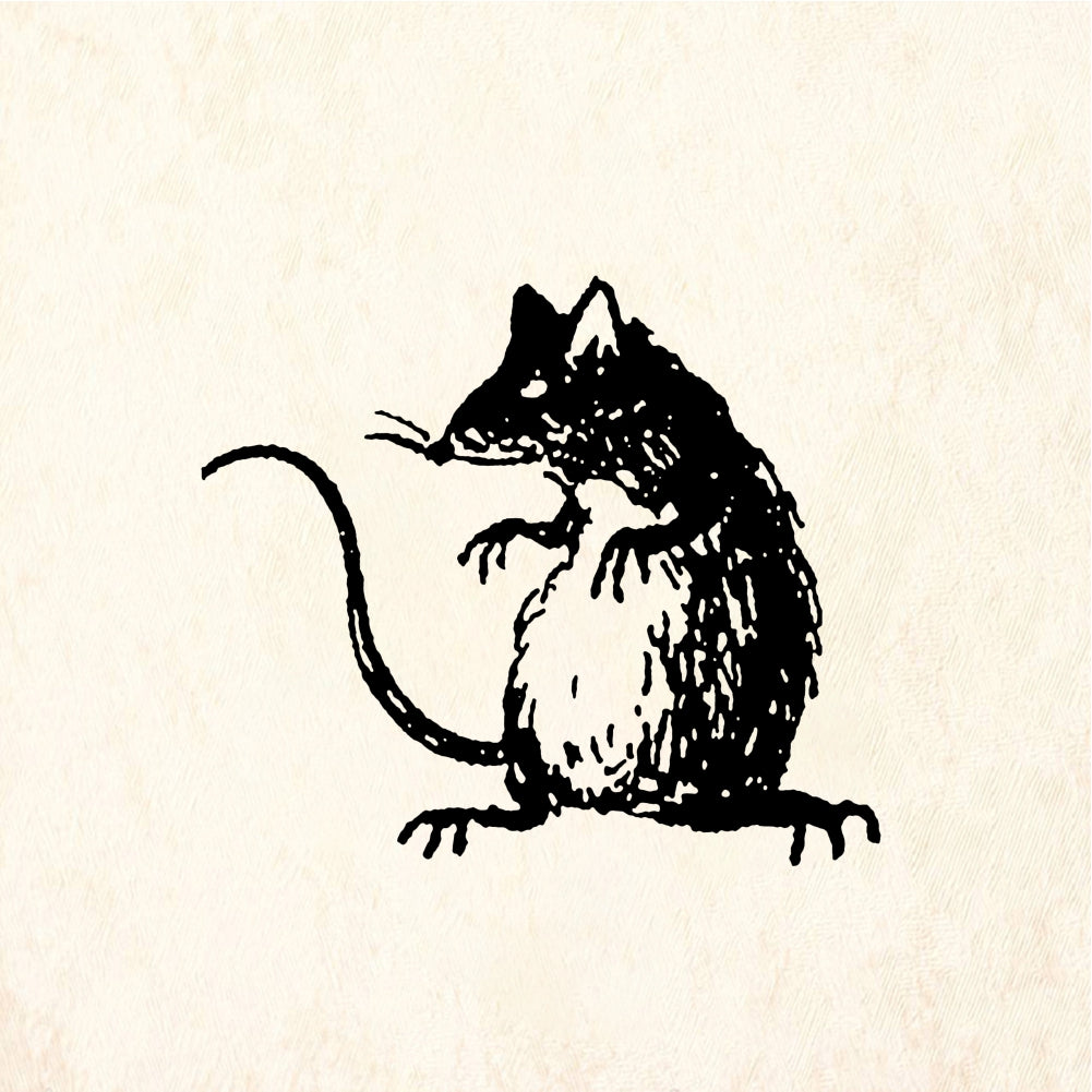 StampaFe Hank the rat - Rubber Stamp 2 x 1