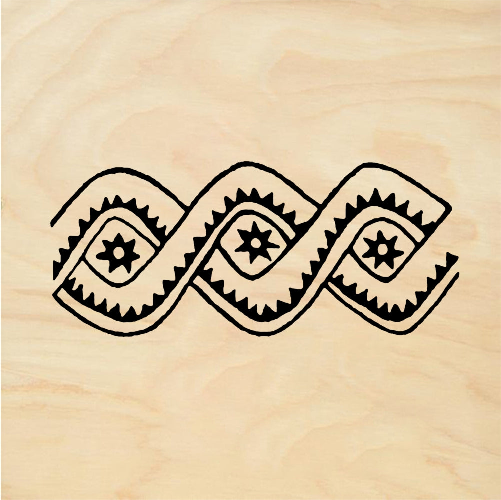 StampaFe Flower swirl border - Rubber Stamp 2.75 x 1