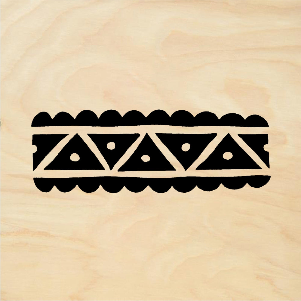StampaFe Scalloped triangle border Scalloped Triangles - Rubber Stamp