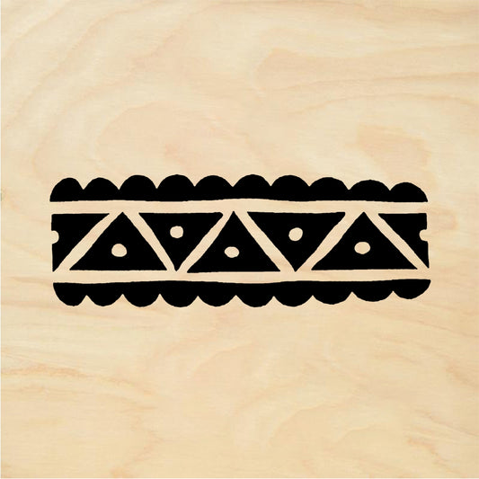 StampaFe Scalloped triangle border Scalloped Triangles - Rubber Stamp