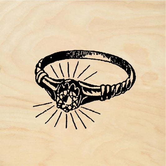StampaFe Shining ring - Rubber Stamp 1 x 0.75
