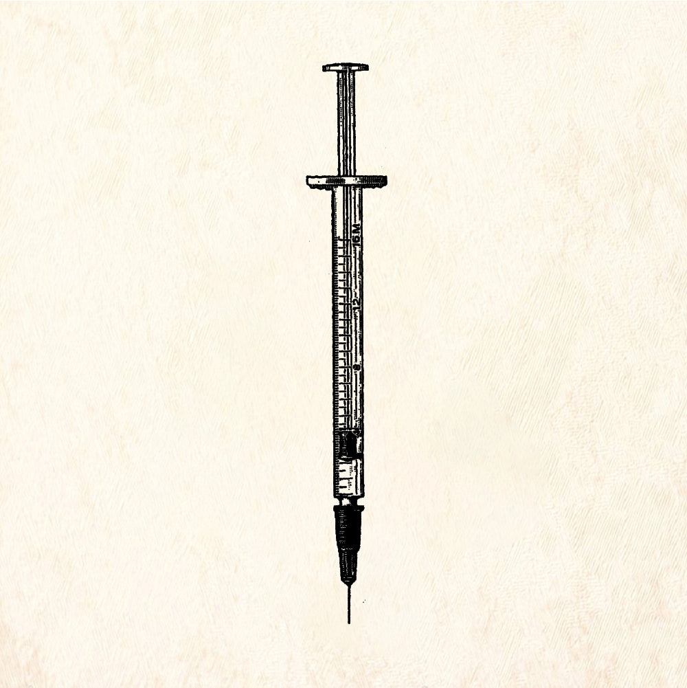 StampaFe Medical Syringe - Rubber Stamp 0.75 x 3.5