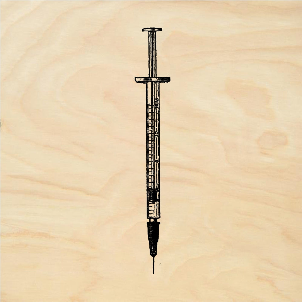 StampaFe Medical Syringe - Rubber Stamp 0.75 x 3.5
