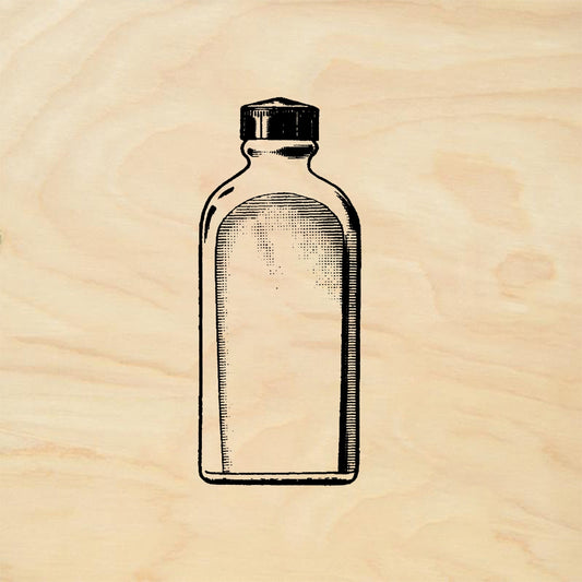 StampaFe Screw Top Bottle - Rubber Stamp 1.5 x 3