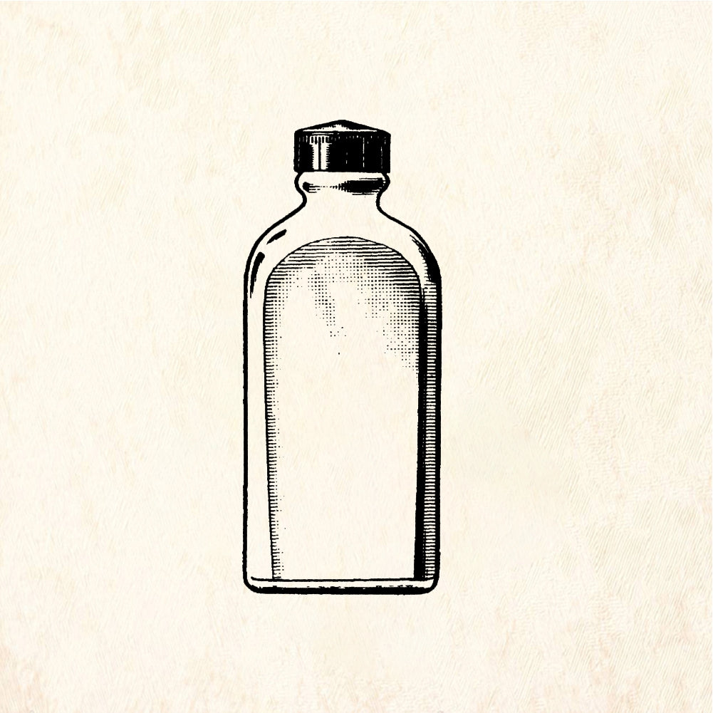 StampaFe Screw Top Bottle - Rubber Stamp 1.5 x 3