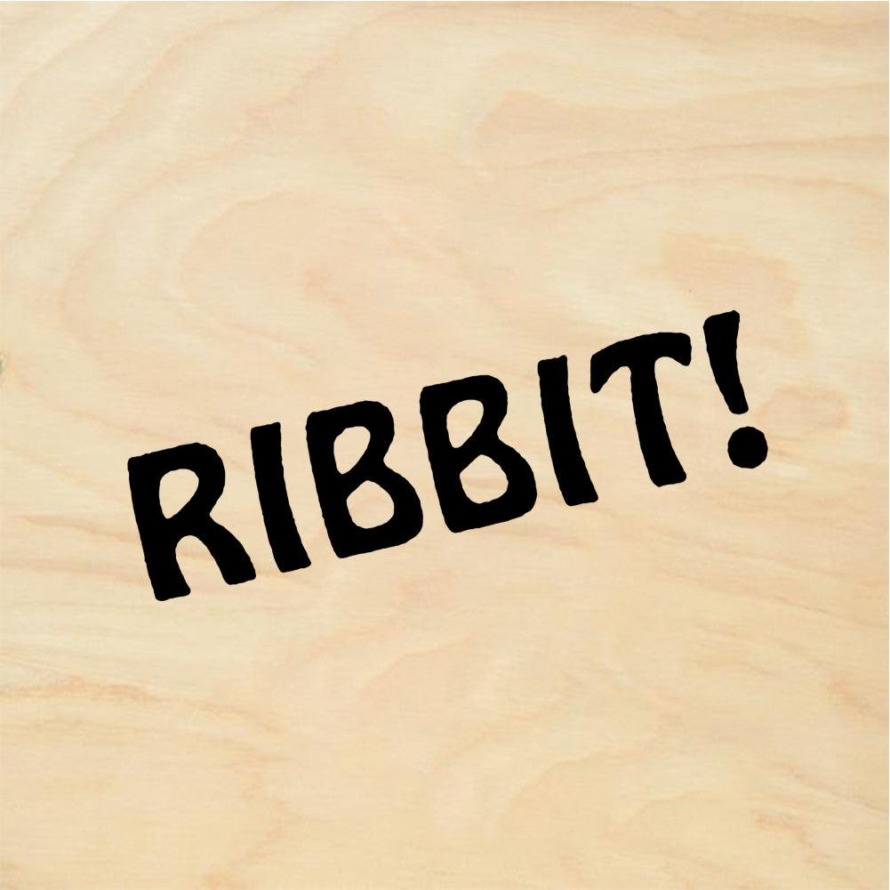 StampaFe RIBBIT! Frog Ribbit - Rubber Stamp 1 x 0.25