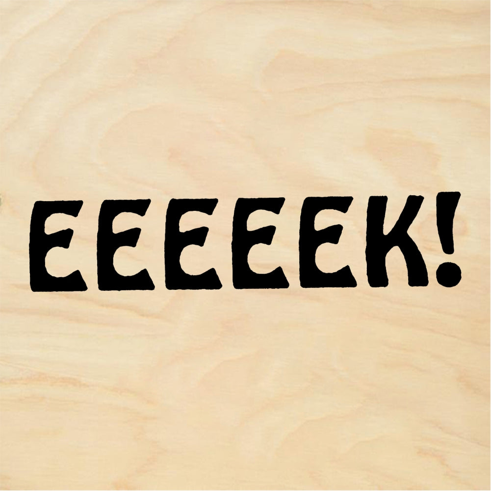 StampaFe EEEEEK! Spooky Eek Text - Rubber Stamp 1.75 x 0.75