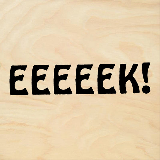 StampaFe EEEEEK! Spooky Eek Text - Rubber Stamp 1.75 x 0.75