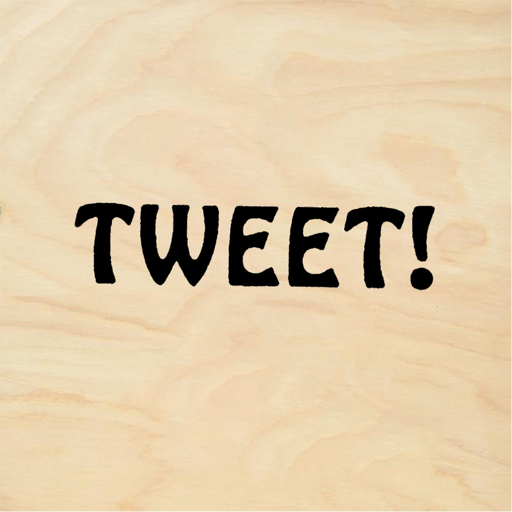 StampaFe TWEET! Bird Tweet - Rubber Stamp 1 x 0.75