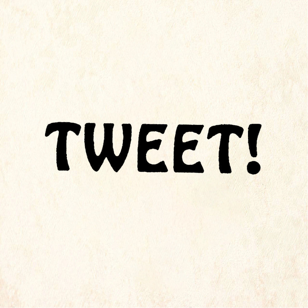 StampaFe TWEET! Bird Tweet - Rubber Stamp 1 x 0.75