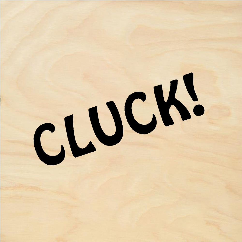 StampaFe CLUCK! Chicken Cluck - Rubber Stamp 1.25 x 0.75