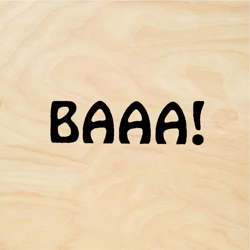 StampaFe BAAA! Sheep Baaa - Rubber Stamp 1 x 0.5