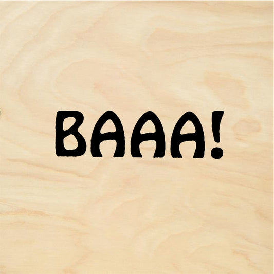 StampaFe BAAA! Sheep Baaa - Rubber Stamp 1 x 0.5